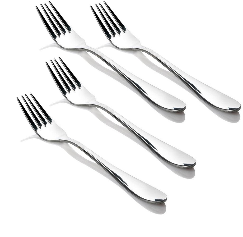 King International Stainless Steel Cutlery Fork, Small, Silver, 4 Piece