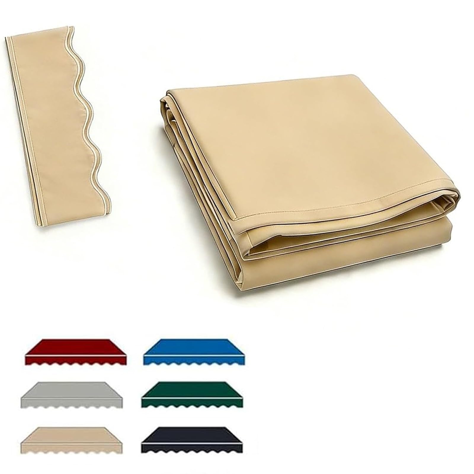 ROFBIHG Retractable Patio Awning Replacement, Water-resistant Outdoor Canopy Top Cover, UV Protective Sun Shade Canopy Cloth for Patio Retractable Shelter Cover, Fabric Only(Khaki,6x3.5m(20x11.5ft))
