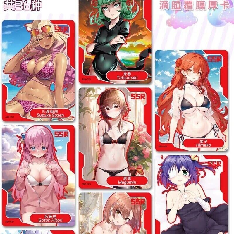 Miniatura 3 de Goddess Story Booster Box Anime Waifu - Juego de cartas coleccionables para fiesta de doncella, fiesta de niña, ACG SAC CCG TCG Doujin (EGC 5)