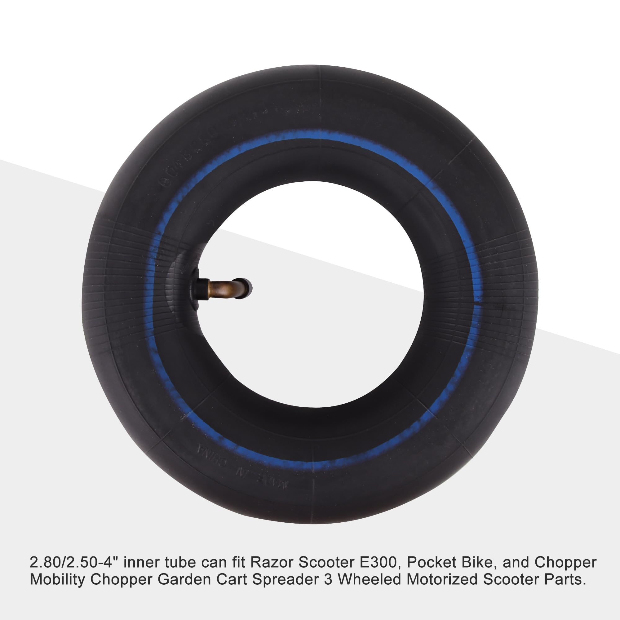 GOOFIT 2.80/2.50-4 280/250-4 2.80-4 Neumáticos de Tubo Interior Neumáticos Válvula de Metal TR87 Reemplazo para Utilidad del Hombre Viejo Scooter Carretillas de Ruedas