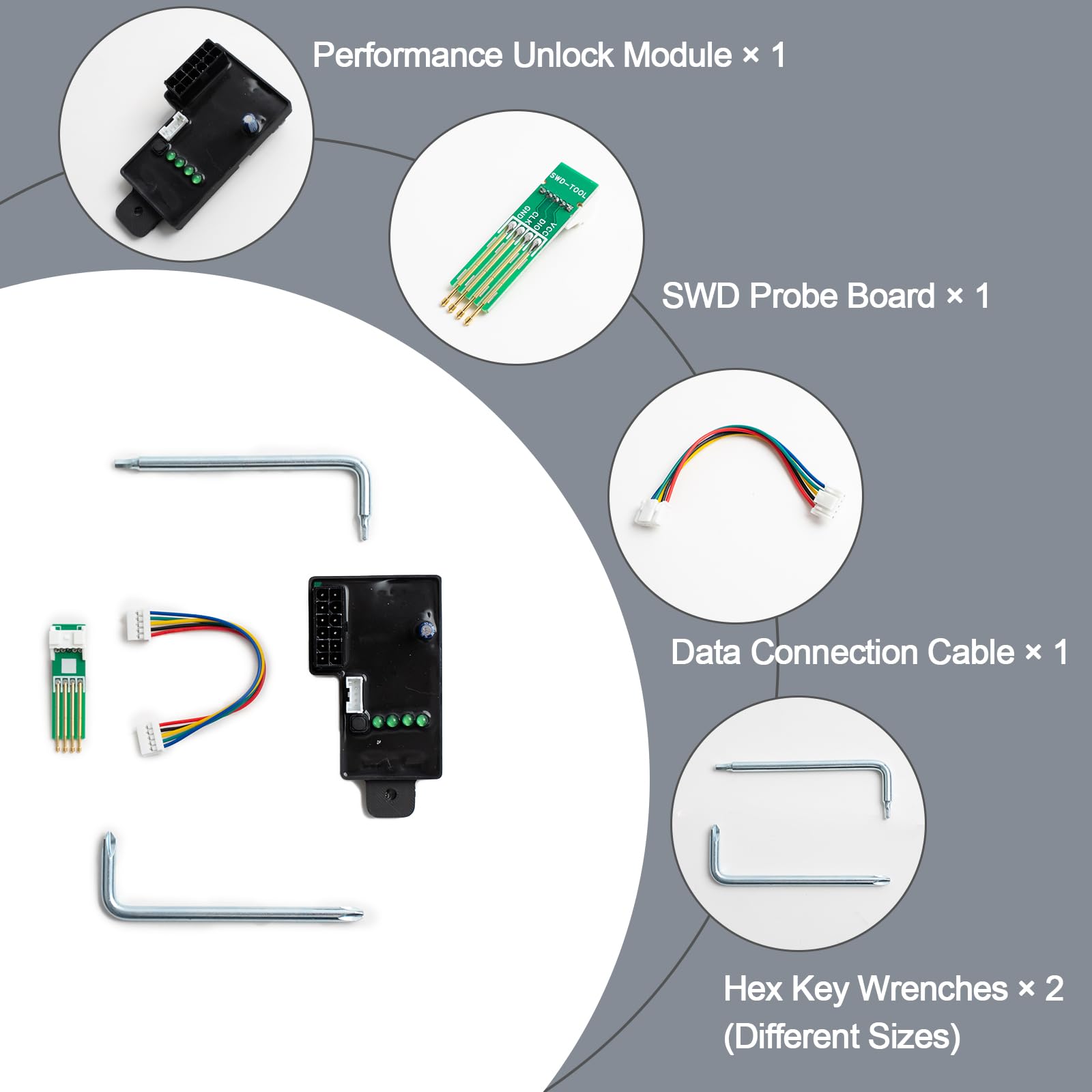 Zephon Electric Scooter Speed Unlock Flash Module, Full Speed Unlock Kit for Ninebot Segway ZT3 Pro ZT3 ProE ZT3 ProD, Supports 45km/h Practical Speed & 55km/h No-Load Top Speed