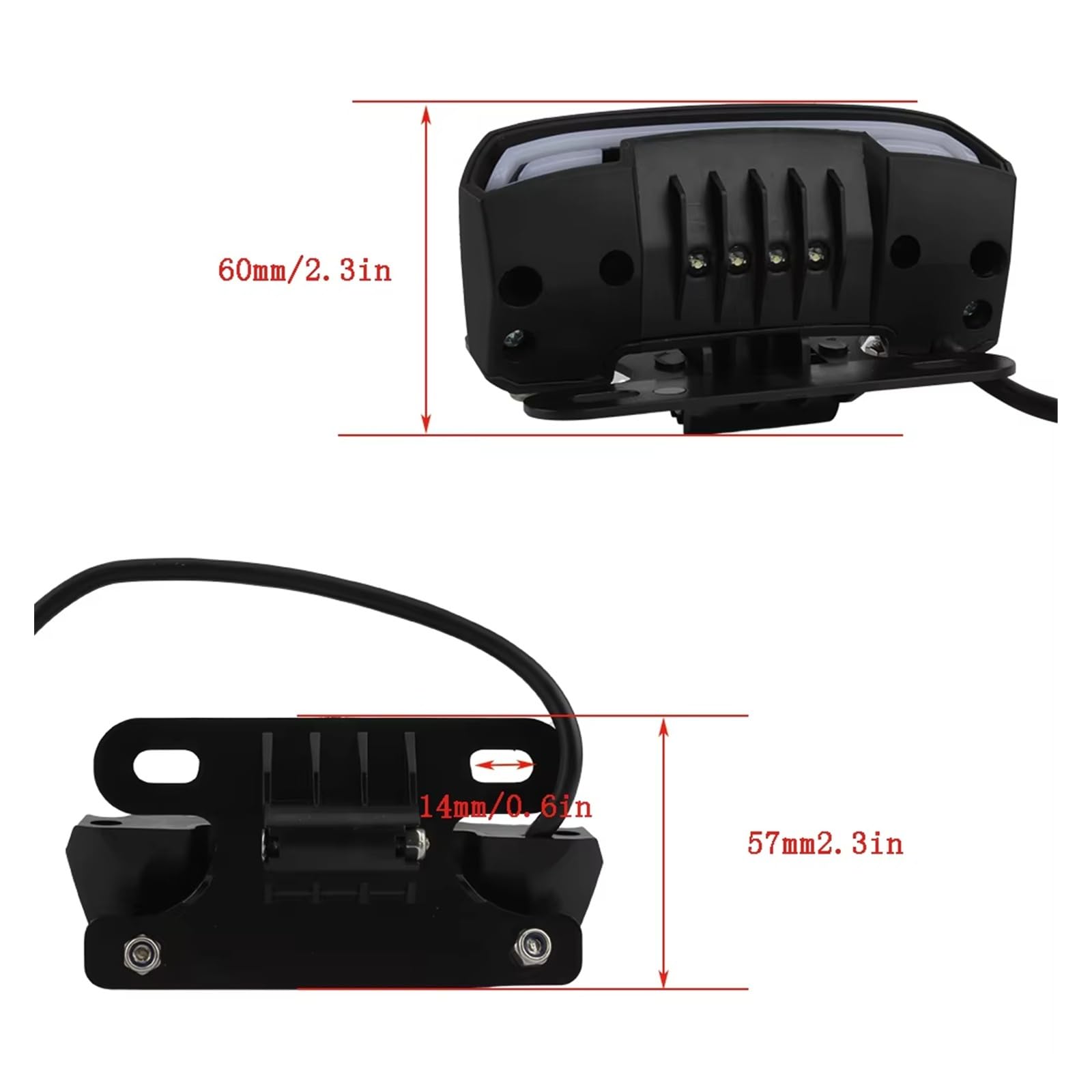 Moto Feu arrière de frein arrière Pour CRF250 Feu Arrière Universel Étanche Pour Moto, Feu Stop, Clignotant LED 12V