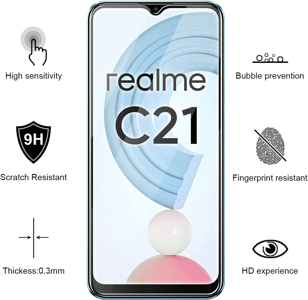 Brotect AirGlass Pellicola Protettiva In Vetro Ibrido Per Realme C21Y – Durezza 9H, Made In Germany