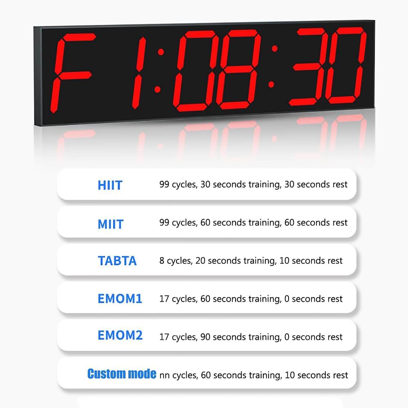 Temporizador De Competición, Reloj Deportivo LED, Control Remoto De Teléfono Móvil, Configuración Personalizada De Grupo Deportivo, Distancia Visual De 50 Metros, Inducción Automática