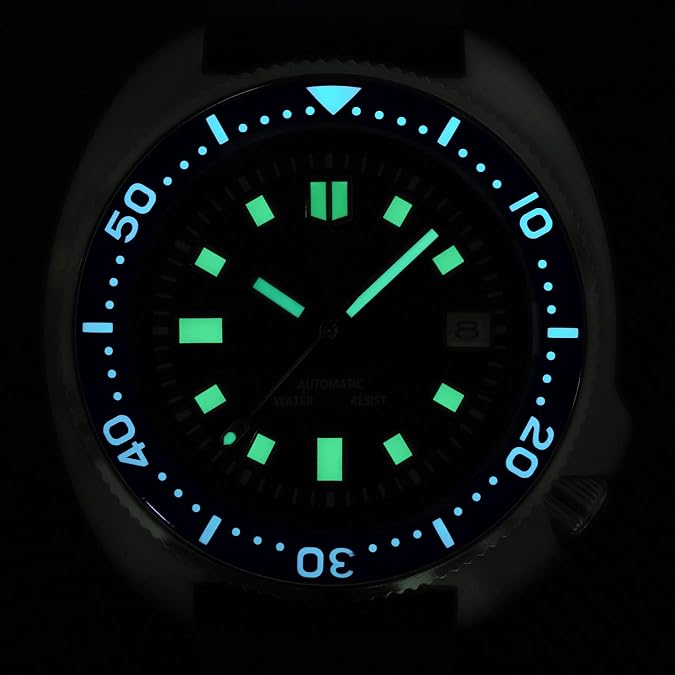 Steeldive SD1970 Mens Watch NH35 Automatic Movement 1970 Wristwatch 200M Diving Watches 6105 Super Luminous Ceramic Bezel