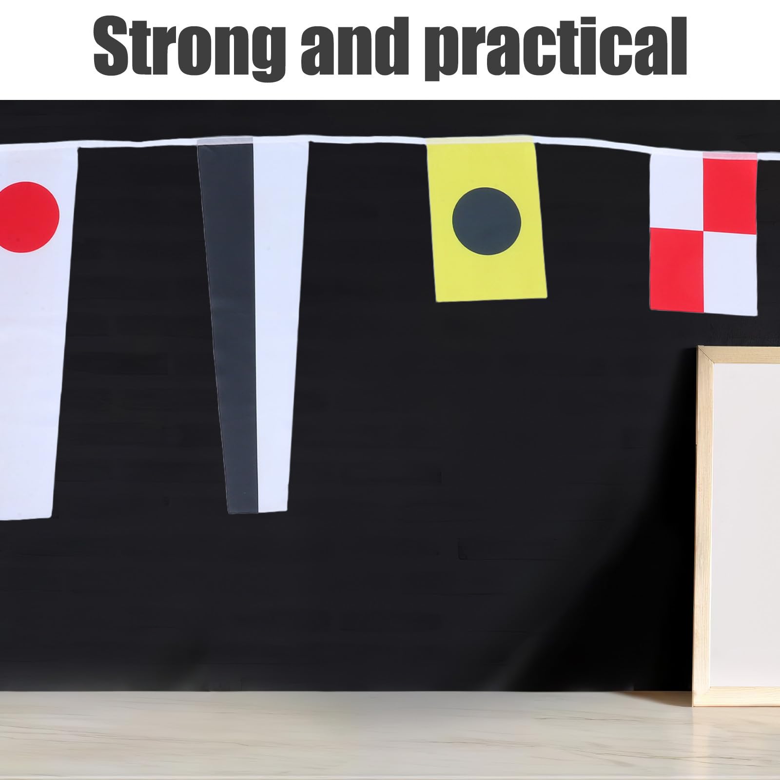 Nautische Flaggenbuchstaben mit 40 internationalen Signalflaggen aus Polyester, wetterbeständig, ideal für Küstenschiffe und maritime Veranstaltungen
