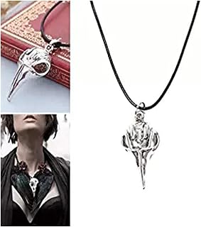 Raven Skull Necklace, Bird Skull Pendant, Big Bird Skull Necklace, Raven Skull Pendant, Goth Jewellery
