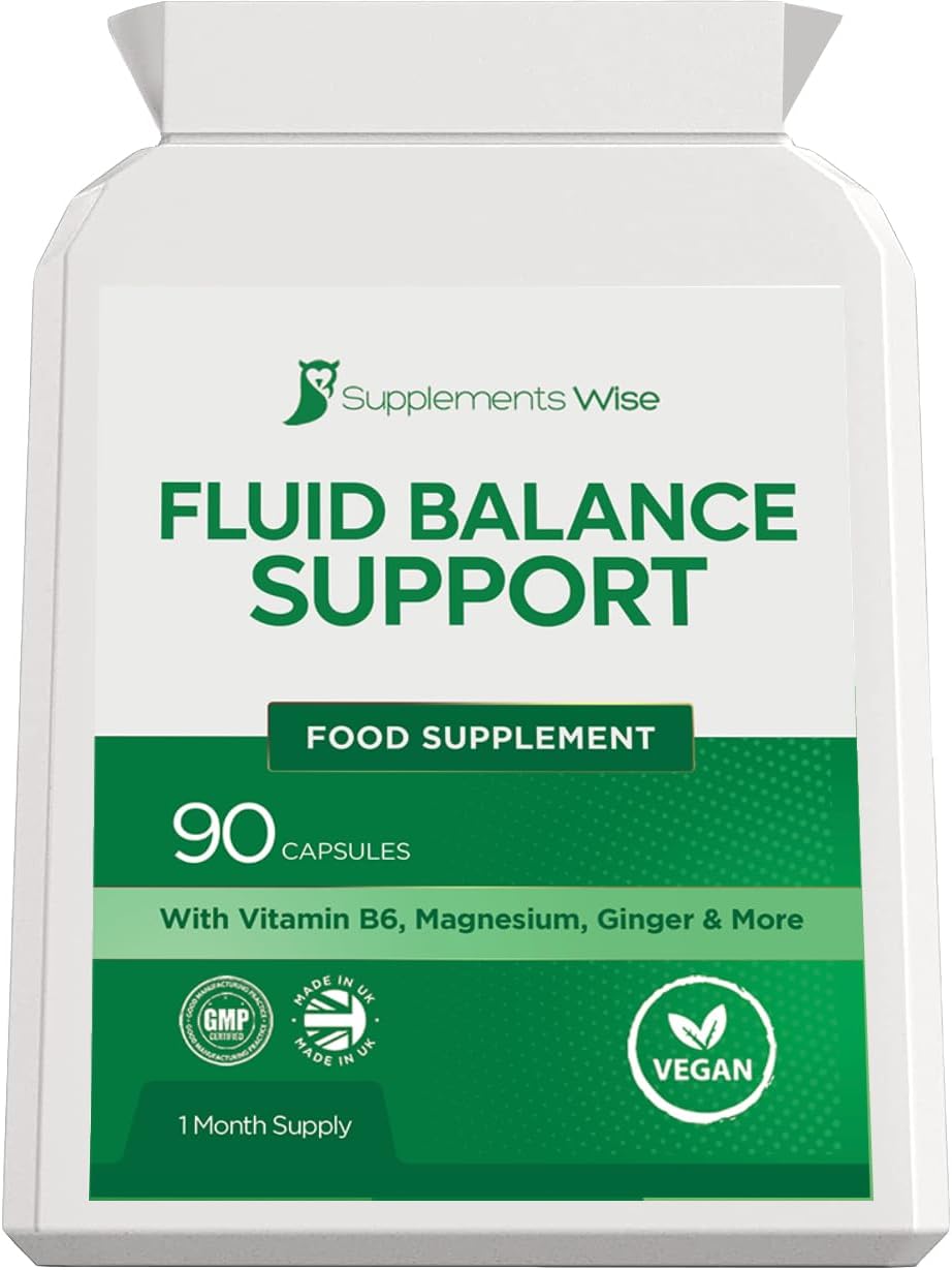 Water Retention Tablets for Women – Water Tablets for Fluid Retention – Detox and Debloat – 90 Capsules for Swollen Ankles, Feet and Legs – Natural Bloating Relief Including Magnesium Citrate, Alfalfa