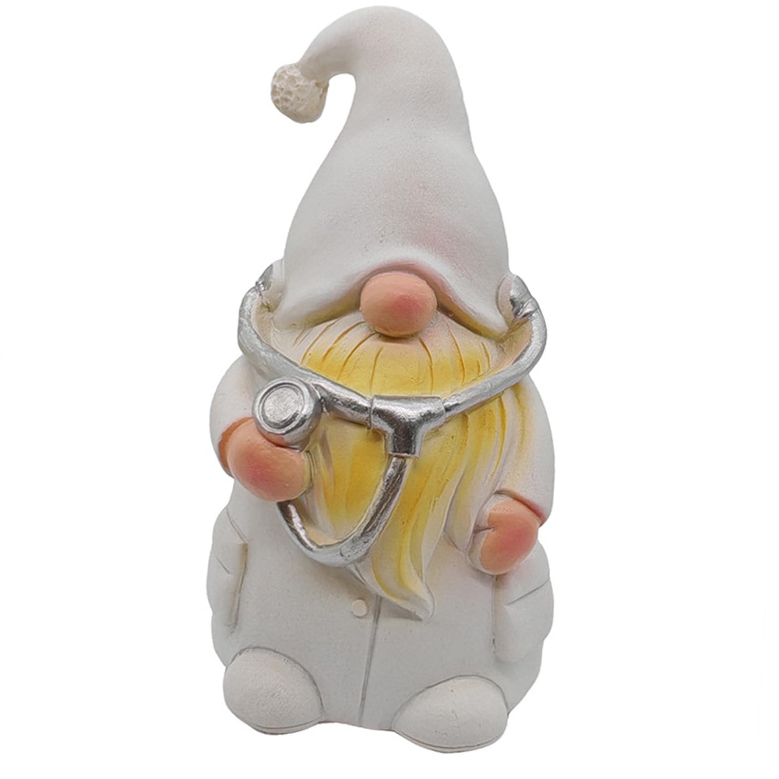 Hrtyvhin Gnomes Healthcare Worker Statue Resin Craft Doctor Nurse Dwarf Figurine Hospital Ornament Students Doctors Resin Doctor Nurse Gnomes Figurine Clinical Ornament Appreciation Gifts