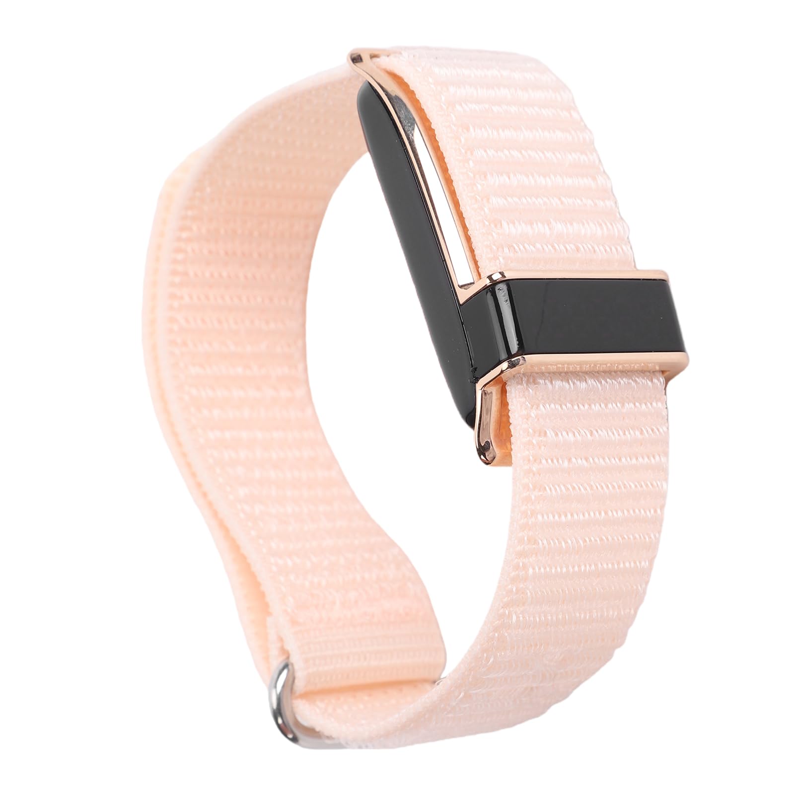 Bracelet Intelligent Traqueur de Forme Physique, élégant, étanche, pour Les Amateurs de Sport et de Fitness, Conception en Nylon (Or Rose)