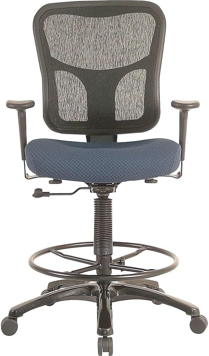 Tempur-PedicMesh Back Fabric Drafting Stool, Navy (TP8200-NAVY)