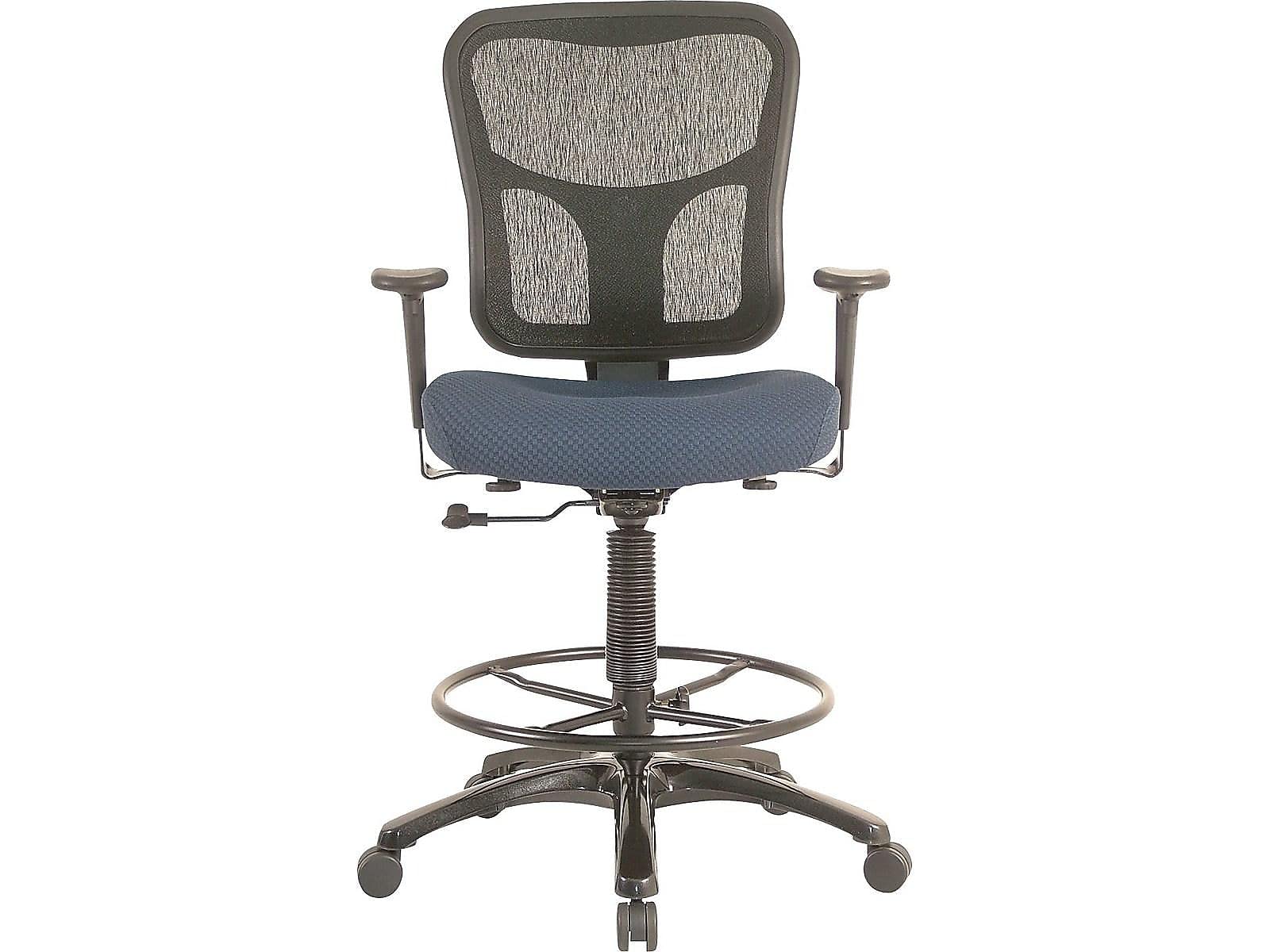 Tempur-PedicMesh Back Fabric Drafting Stool, Navy (TP8200-NAVY)