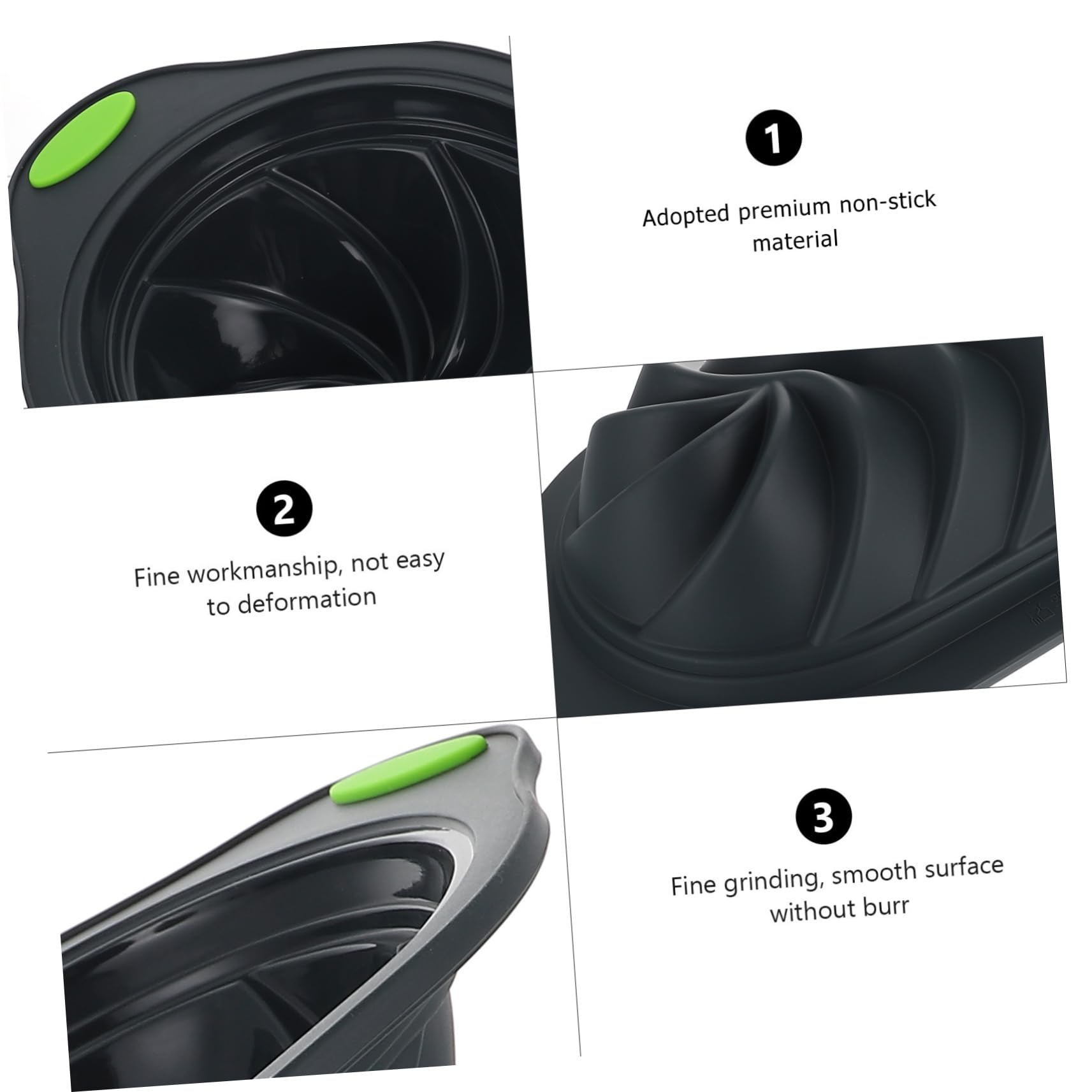 MUCKLILY 1Pc Nonstick Silicone Bread Baking Pan Dark Grey Multipurpose Baking Tool for Demoulding Oven Safe