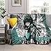 My Hero Academia MHA Deku Coperta in morbido pile caldo e soffice coperta in peluche sfocato decorazione per la casa Halloween 200 x 152 cm