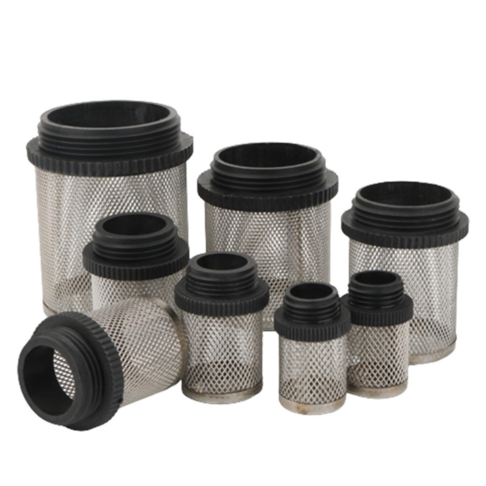 Filtro in Acciaio Inossidabile 304 for irrigazione da Giardino, Pompa 'Acqua for Acquario, Filtro con Filettatura Maschio in plastica(32mm,20 Pieces)