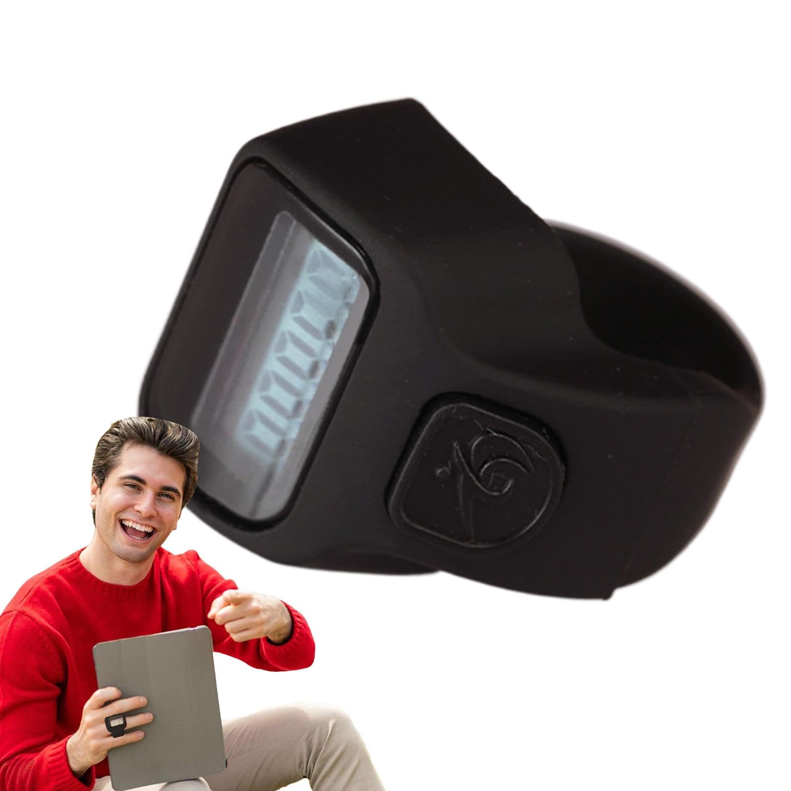 Generico Contatore Dito Palmare Portatile LCD Multifunzionale per Sport Fitness all'aperto