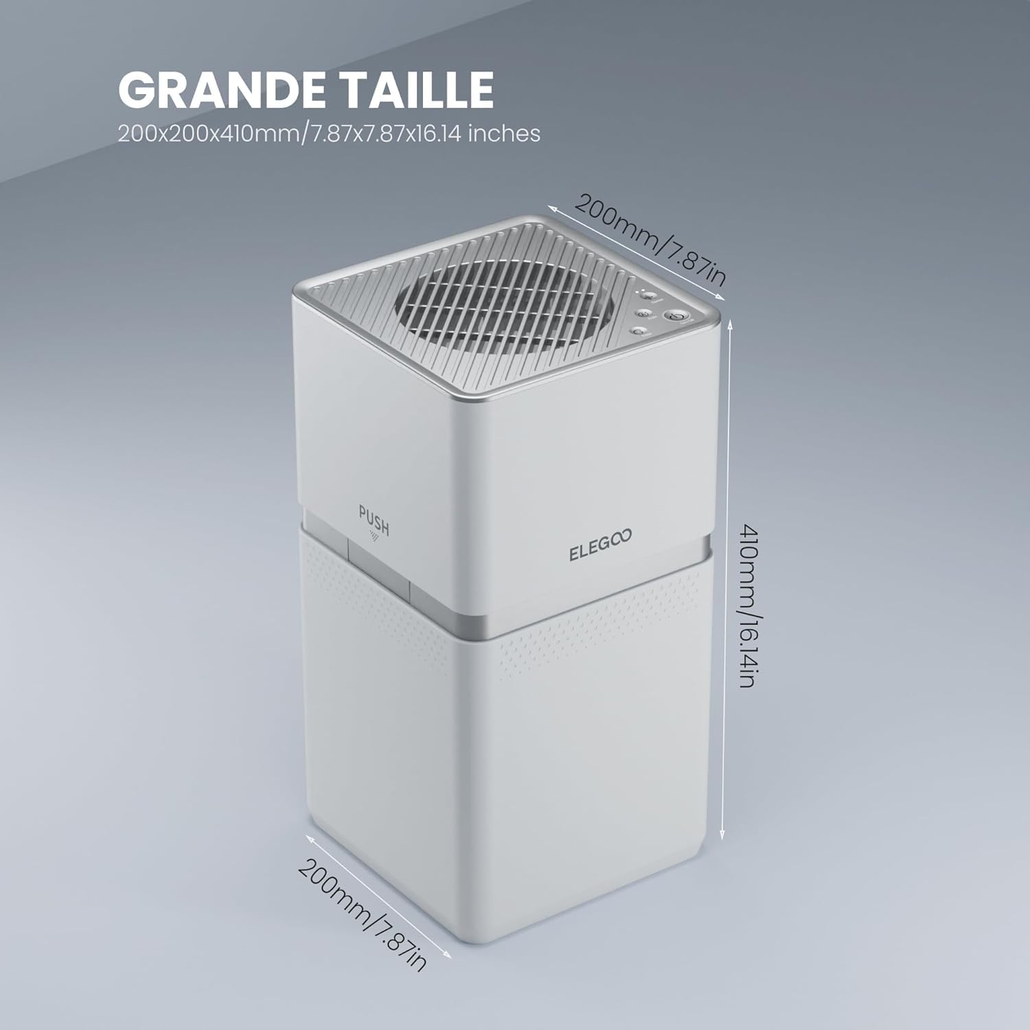 ELEGOO MarsMate Purificateur d'Air avec Filtre à Charbon Actif