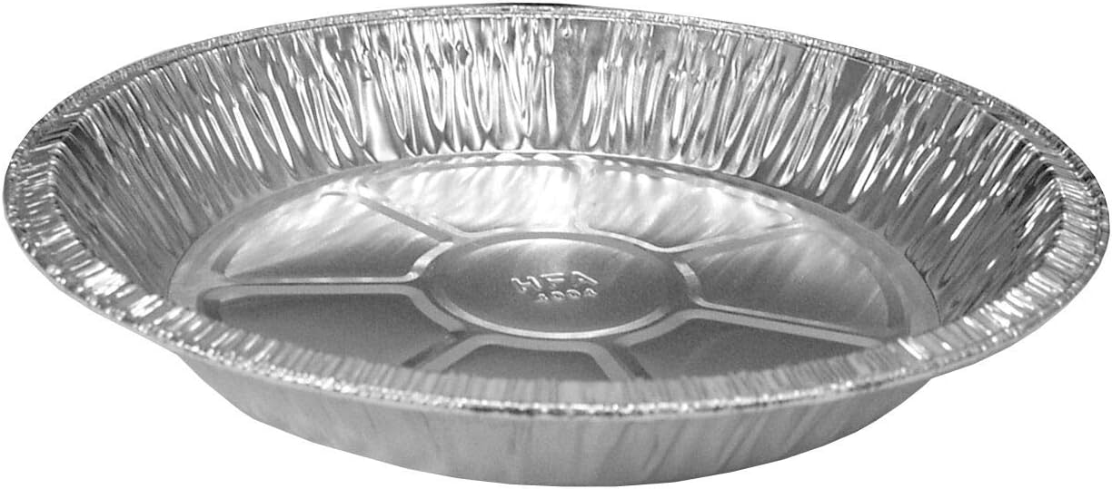 Handi-Foil 9" Aluminum Foil Pie Pan Extra-Deep -Disposable Tin Plates (Pack of 125)