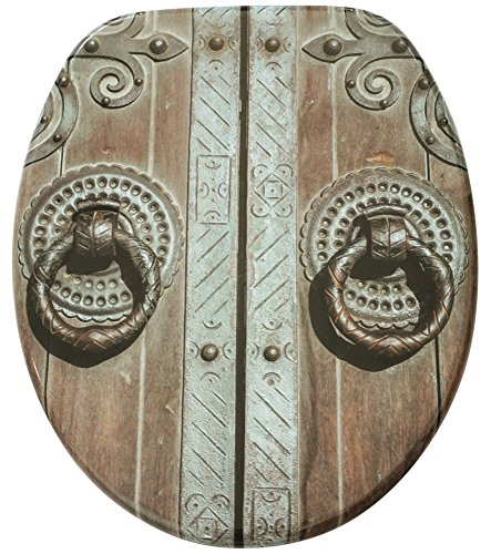 Sanilo WC Sitz mit Absenkautomatik, hochwertiger Toilettendeckel, einfache Montage, stabile Scharniere, Door