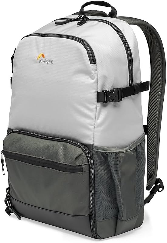 LP37238-PWW Truckee BP 250 LX Mochila para cámara exterior, compatible con tableta de 15 pulgadas, para DSLR compacta/sin espejo, para Sony, Canon, Nikon, 1-2 lentes, cardán, Video Drone, DJI, Osmo, Mavic, gris claro