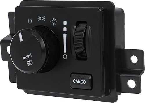 SCITOO Interruptor de faros delanteros para Dodge Dakota 2005-2010 para Dodge RAM 1500 Pickup 2006-2008 para Dodge RAM 2500 Pickup 2006-2009