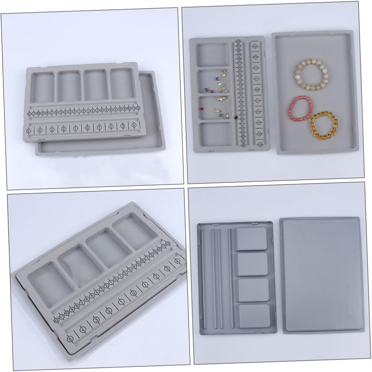 Ipetboom Bracelet Necklace Design Table Bead Board Tray for Jewelry Making Charm Sorting