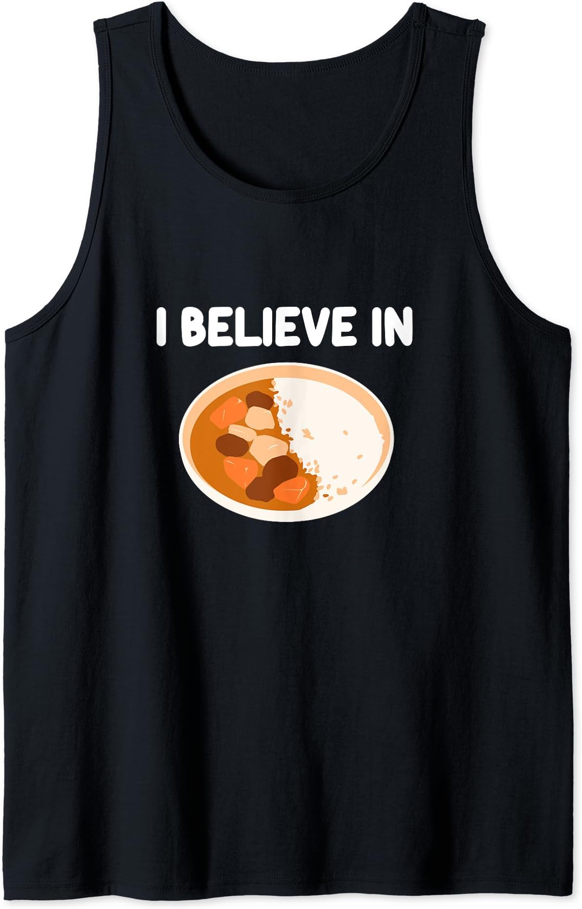 I Believe In Japanese Curry Katsu Beef Vegetables Kare Raisu Tank Top