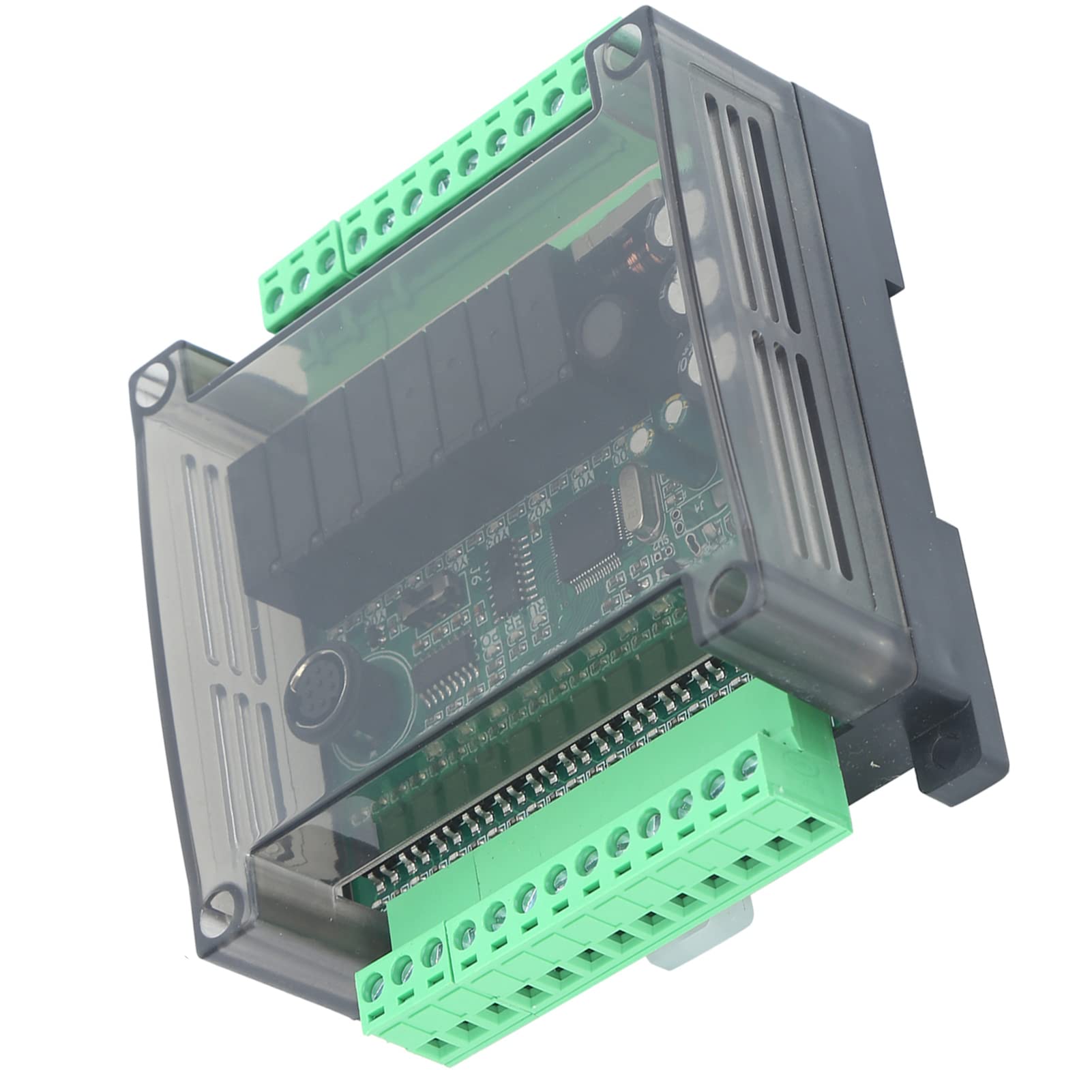 SPS-Platine, Programmierbare Steuerung, Industrielles Steuermodul mit DVP-Kabel für Automatisierungsanwendungen, Größe 92 Mm (Mit Gehäuse Kanada 485 Kommunikation)