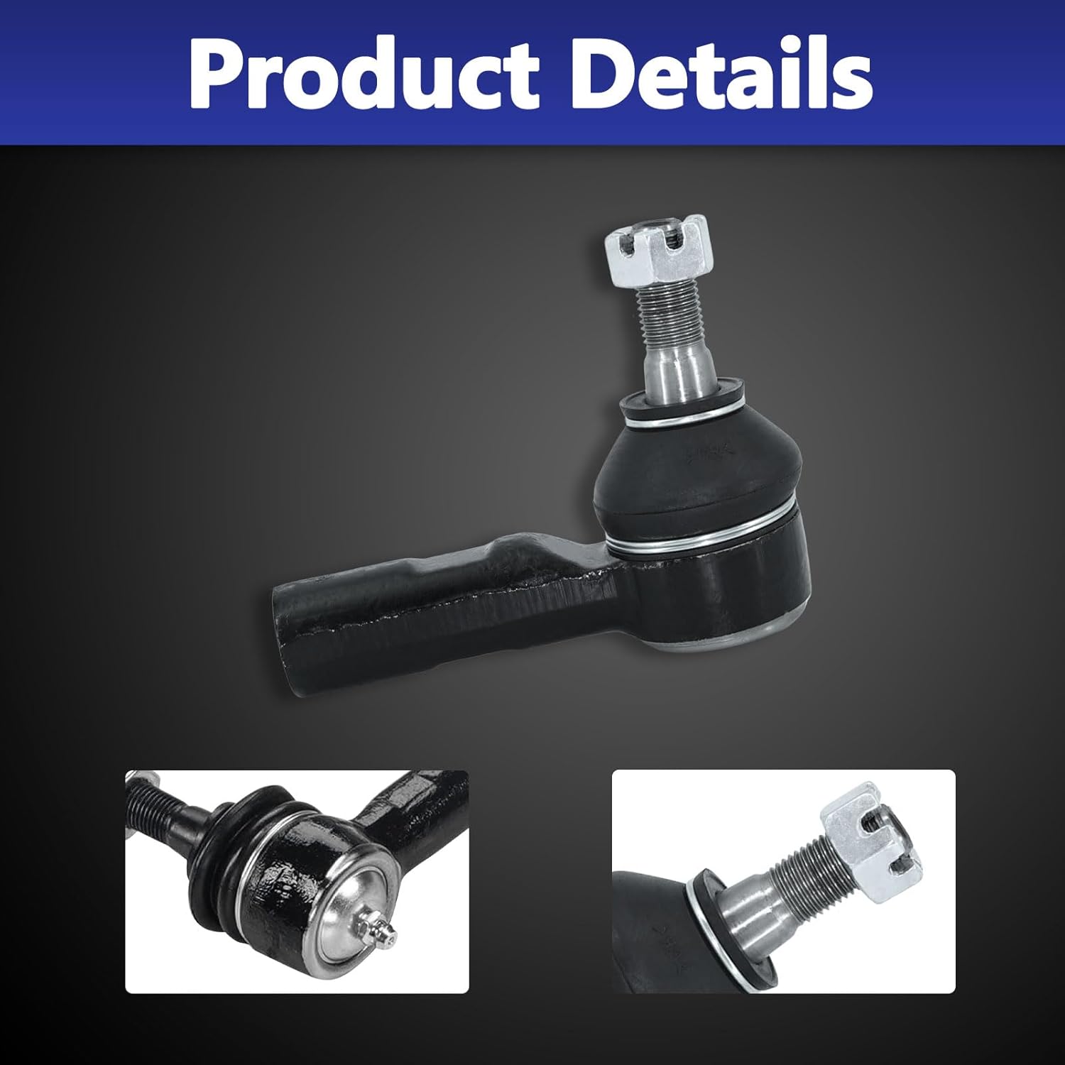 8Pcs Front Steering Inner Outer Tie Rod End Sway Bar Link Boot K750691, ES801129, EV801132 Replacement for 2013-2016 Dodge Dart