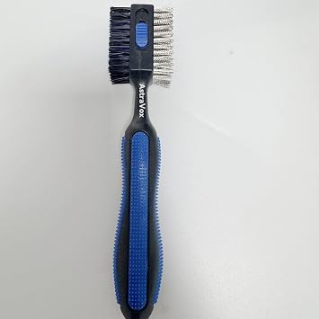 AstraVox Golf Club Cleaning Brushe 2-in-1 Golf Brush Set with Wire Bristles and Nylon Bristles for Efficient Cleaning, Includes Carabiner Clip for Easy Storage