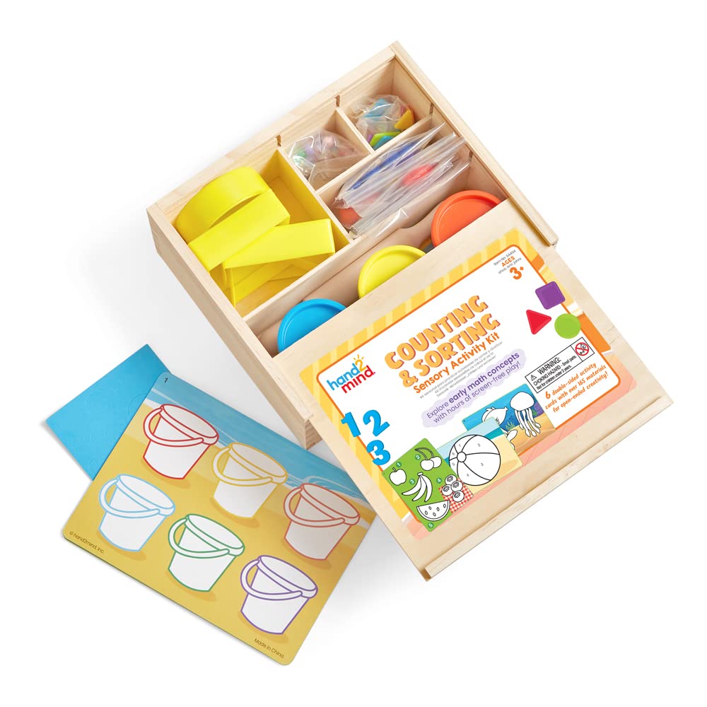 Learning Resources Kit de Actividades para Contar y clasificar, Juego con Piezas Sueltas, Juguetes sensoriales, motricidad Fina, Juguetes para Aprender a Contar, Juguetes Montessori, 3+