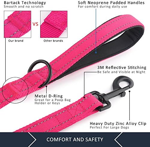 Plutus Pet Double Handle Dog Leash, 6 FT Long, for Medium Large Dogs - 3
