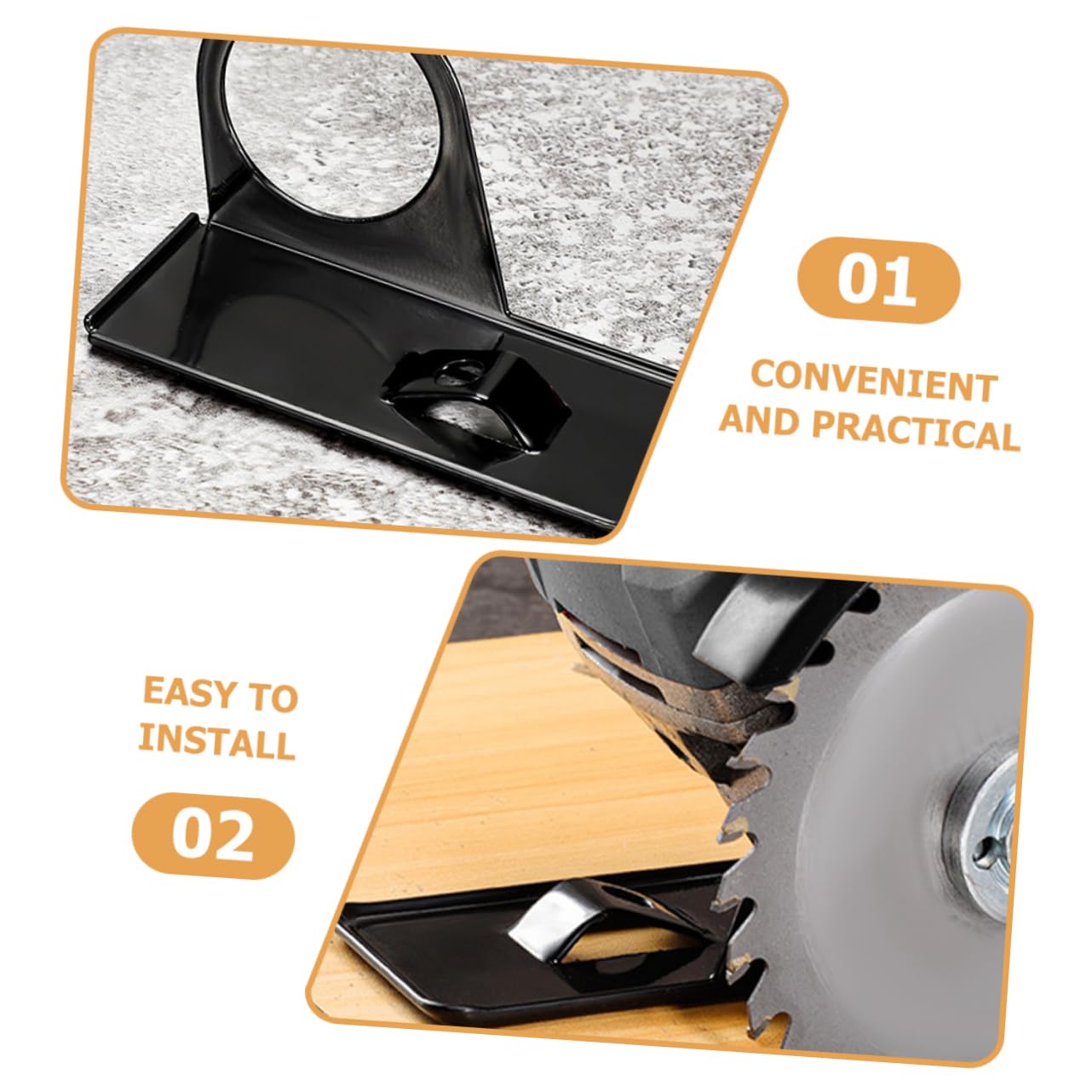 jojofuny 16pezzi Supporto Angolare Per Smerigliatrice Bracket Di Protezione Con Copertura Anti-polvere Facile Installazione Per Uso Professionale e Fai Da Te
