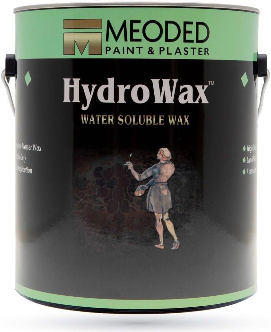 | Hydrowax Water Soluble Wax | Water-Based Acrylic Wax | Top Coat for Lime and Acrylic Plasters | Meoded Paint & Plaster