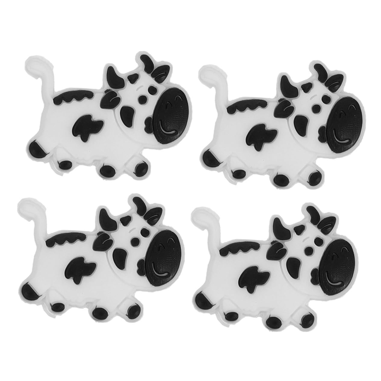 Abaodam 4Pcs Cow Shape Tennis Racket Vibration Dampeners Unique Silicone Shock Absorbers for Enhanced Control and Comfort and Tennis Accessories