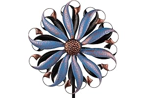 VEWOGARDEN Large Outdoor Metal Flower Wind Spinners