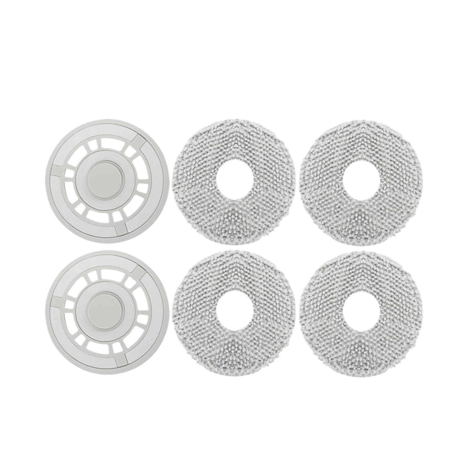 ZJMBGDSF Mop Cloth Rag Holder Accessories，Compatible For Dreame，L10sUltra S10 S10Pro X10，Compatible For Xiaomi， B101CN Robot Vacuum Cleaner(Mount 2pcs+mop 4pcs)