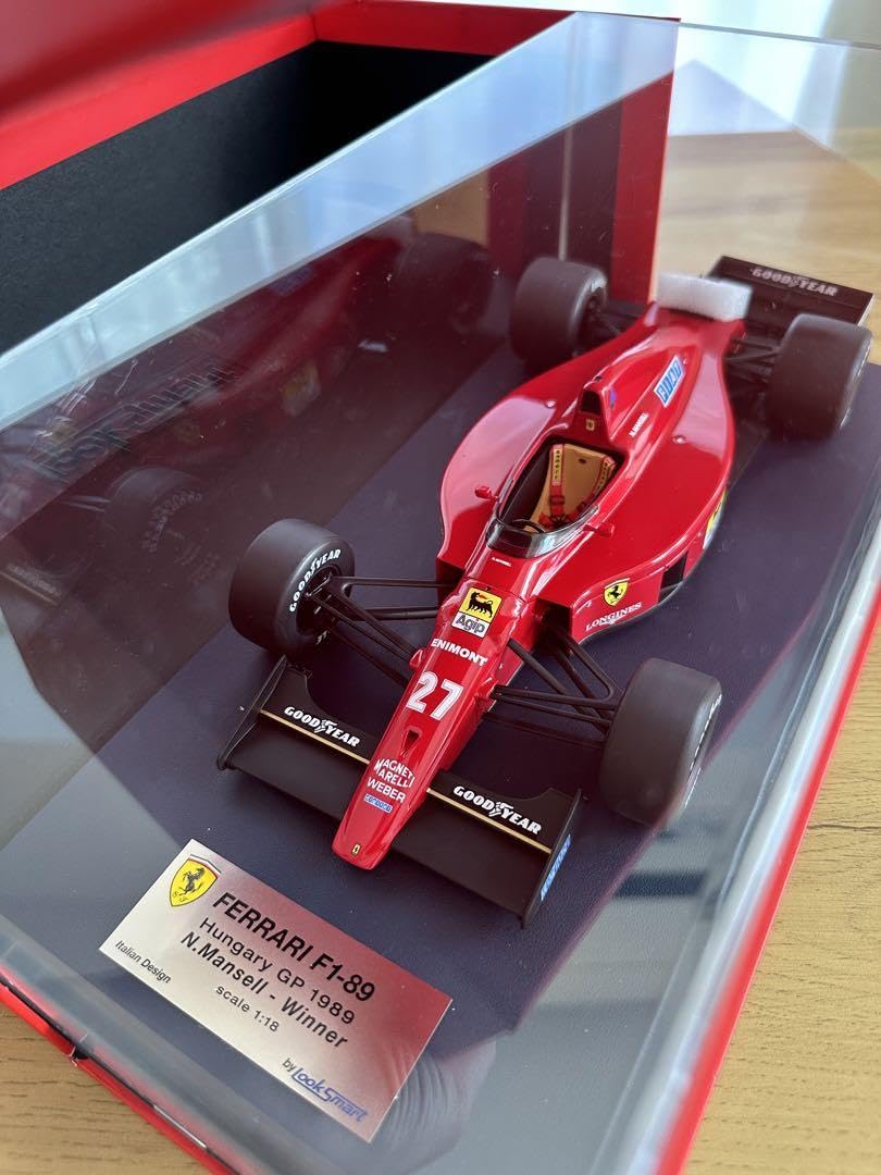Amazon | フェラーリF1-89 ハンガリーGP1989 118 箱付き | ミニカー 