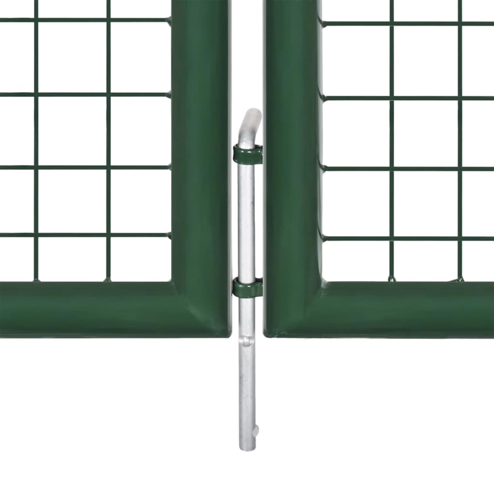 Mesh Gartentor Verzinkter Stahl Doppelflügeltor Doppeltor Gartentür Zauntor Hoftor Zauntür Gartenpforte Einfahrtstor Tor Stahl 400 x 100 cm Grün