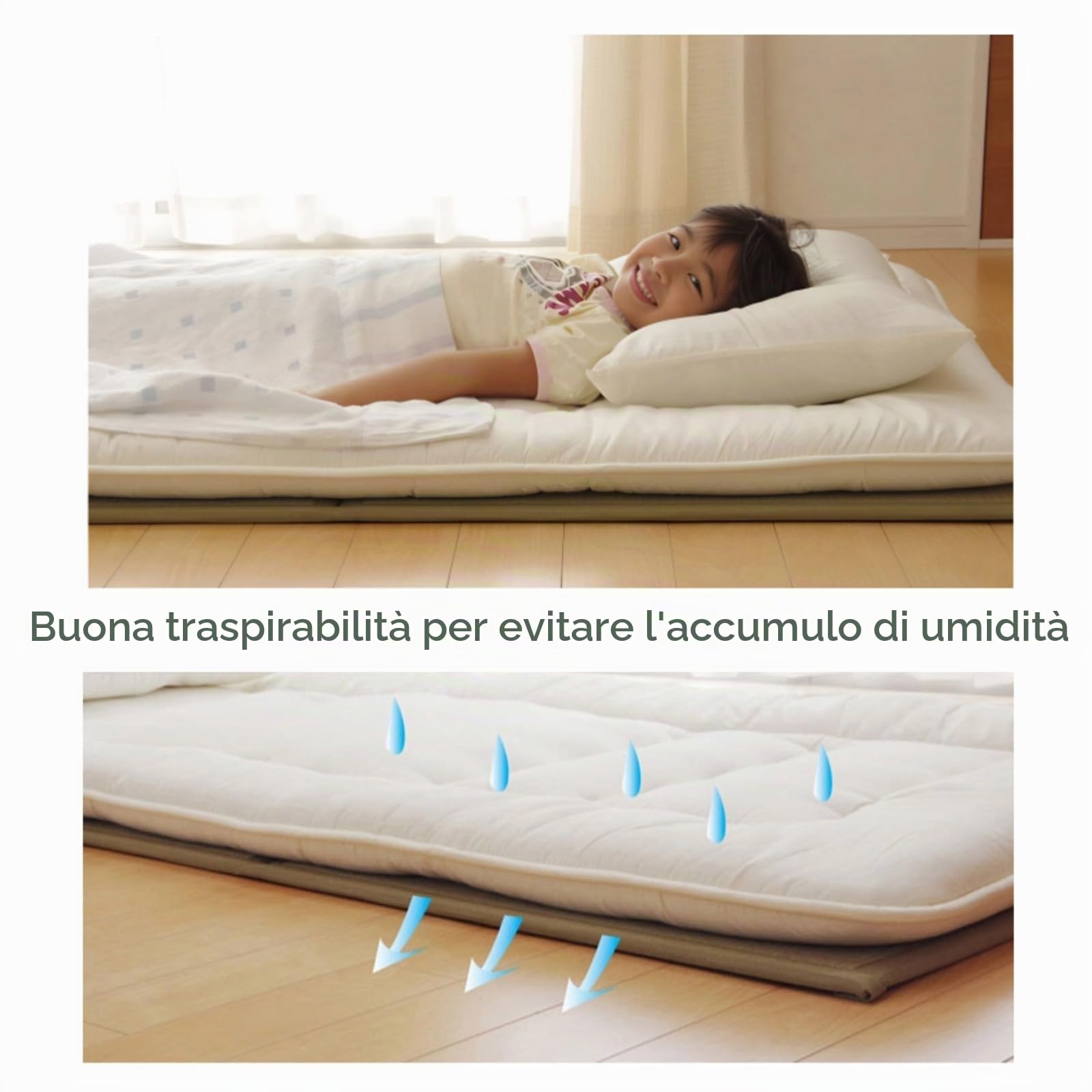 Tatami, Tradizionale Giapponese,Materasso a Pieghe Quadruple Comfort Sleep,Materasso Da Pavimento Palestra,100% Canne Verdi Naturali，Yoga Idoneo Meditazione,Sale Zen E Camere Da Tè (Size:75x200x3.5cm)