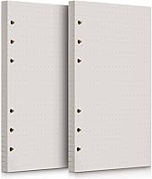 Vista 9 de Papel de recambio A6, 320 páginas A6, hojas sueltas, 6 agujeros, repuestos para cuaderno de 6 anillas rellenables, planificador, diario, pintura