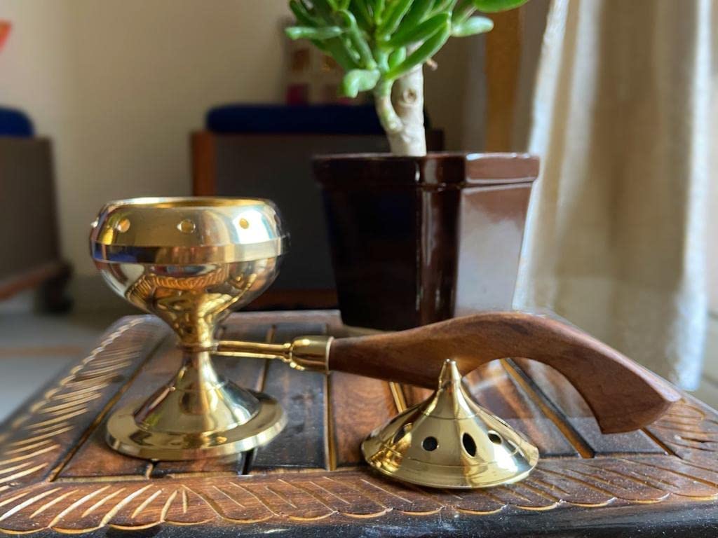 See full amazon price history chart for ServDharm Brass Dhoop Dani Incense Burner Loban Dani Aarti Brass Loban Dhoop Dani/Dhoop Dani Burner for Home Office Temple Puja(Round) 15.5 Cms Height ServDharm Brass Dhoop Dani Incense Burner Loban Dani Aarti Brass Loban Dhoop Dani/Dhoop Dani Burner for Home Office Temple Puja(Round) 15.5 Cms Height (B0C8TR9PMZ) Amazon Price History, Amazon Price Tracker