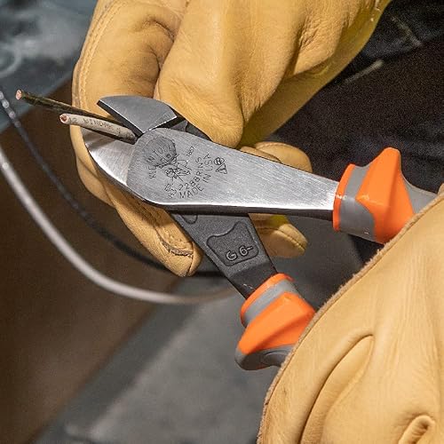 Miniatura 3 de Klein Tools 9417R - Juego de herramientas aislantes y pelacables, cortador lateral, cortador diagonal, alicates de punta larga, pelacables, 4 piezas