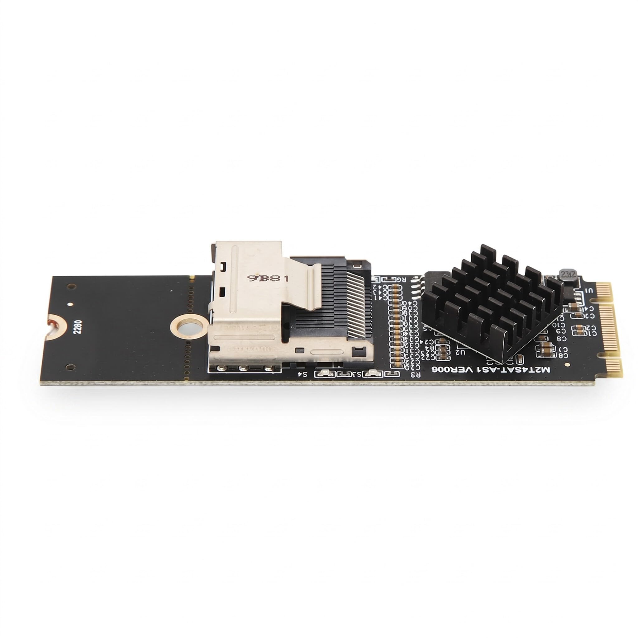 Carte D'extension de Lecteurs M.2 NVME, Carte D'extension M.2 NVME vers SFF 8087, Carte Contrôleur D'extension 4 Ports 6Gbps pour 10 11