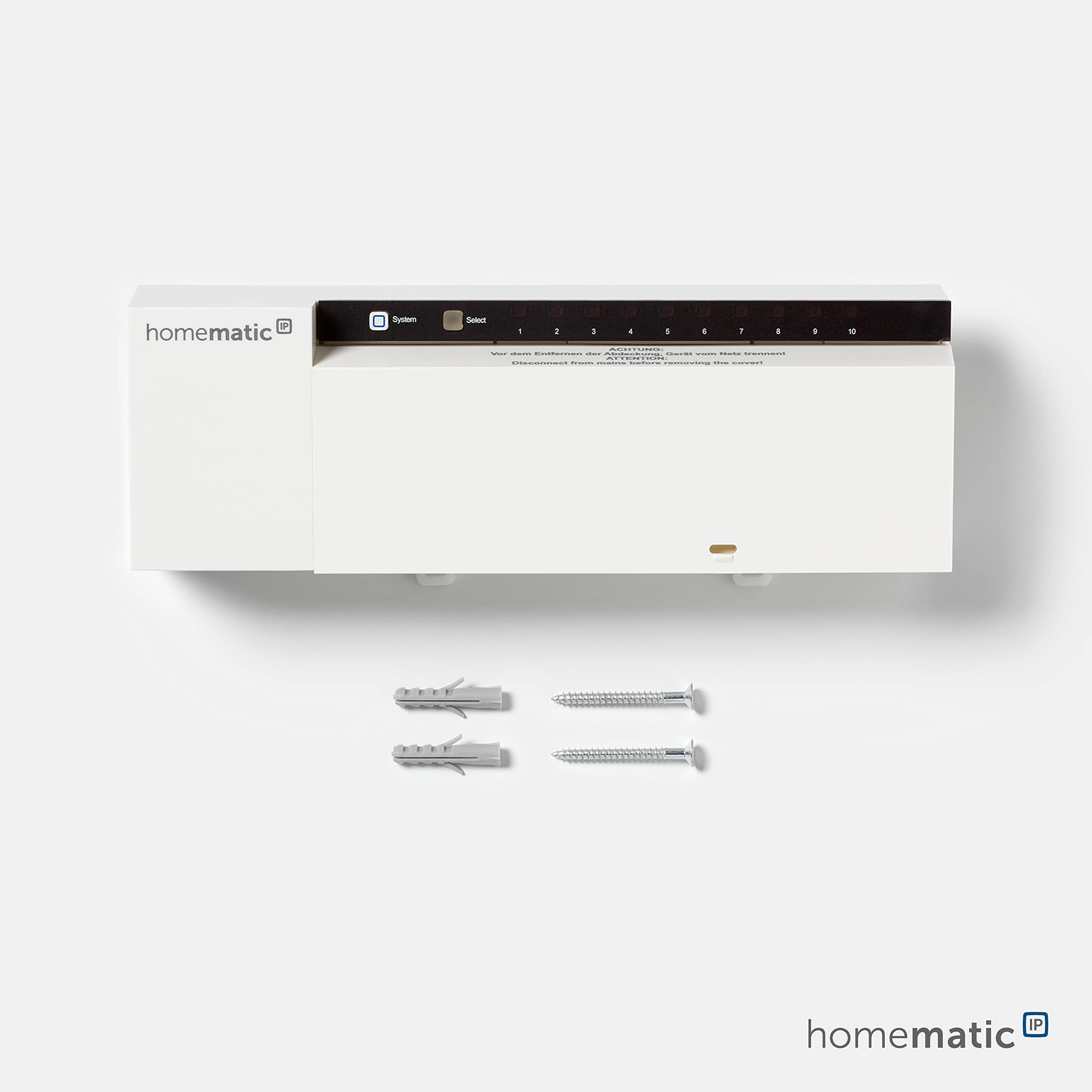 Homematic IP Smart Home 142981A0 - Controlador de calefacción por Suelo Radiante (10 aumentos, 230 V, con o sin aplicación, Ahorro de energía)