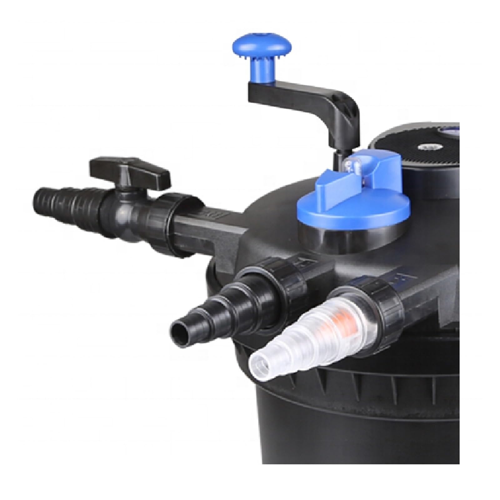 Filtros Piscina, De Filtración De Estanque De Peces, Filtro De Cubo Piscina Cultivo Externo CPF-1500 16L Adecuado For Estanque De Peces De 2m³ con Lámpara Germicida(CPF1500)