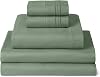 Mellanni Split King Sheet Set for Adjustable Bed - 5 PC Iconic Collection Bedding Sheets & Pillowcases - Luxury, Extra Soft, Cooling Bed Sheets - Deep Pocket up to 16 - Easy Care Split King, Sage