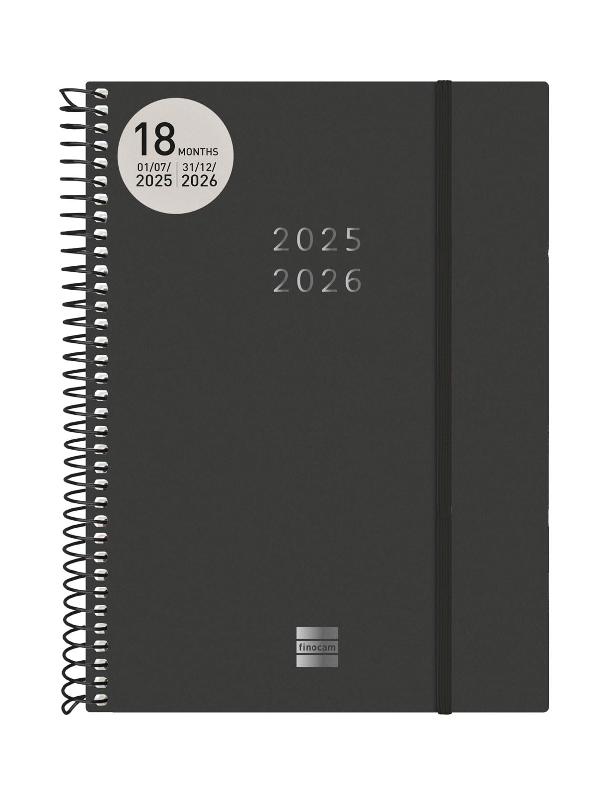 Fringe Studio 844PA031 Agenda hebdomadaire à spirale, août 2025 à