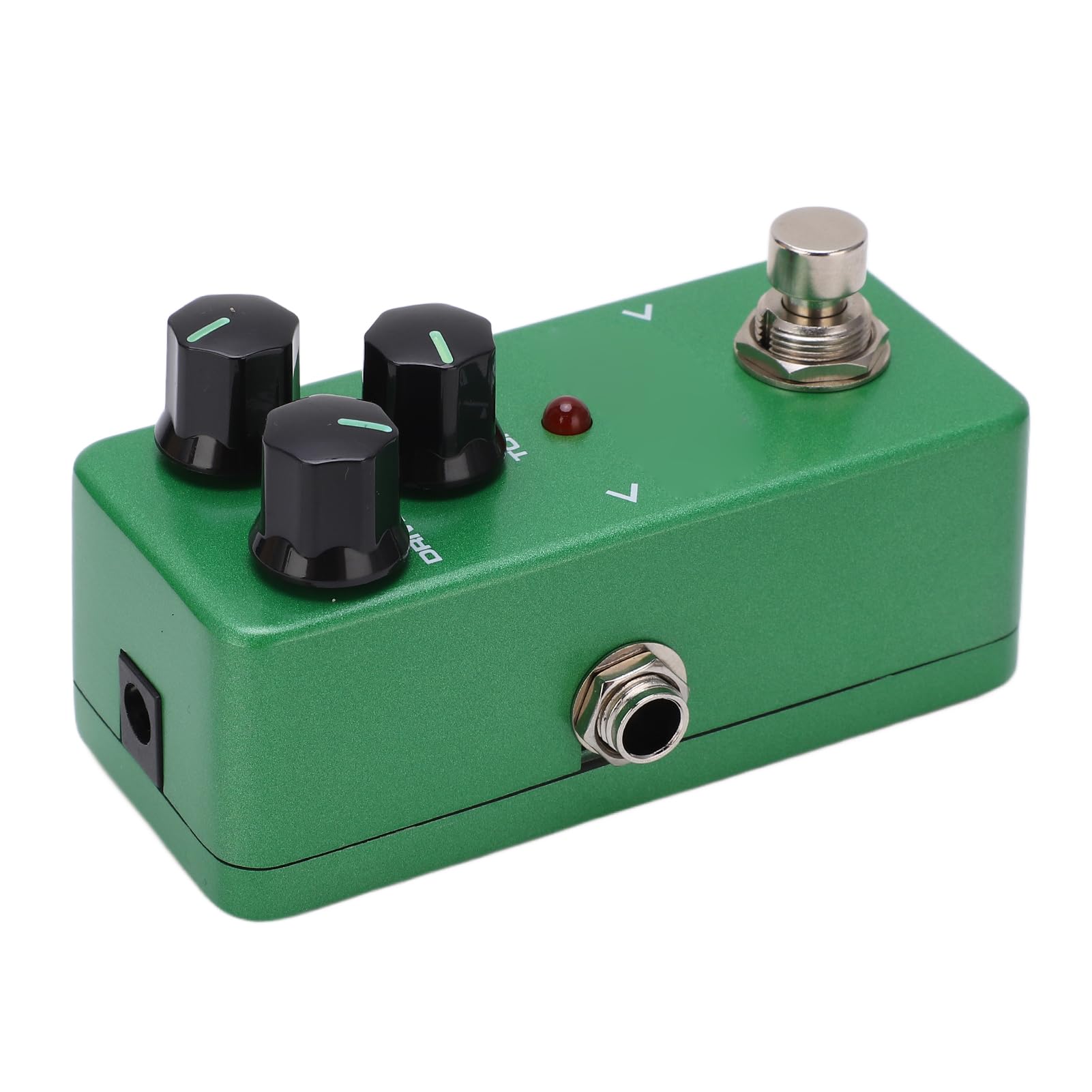 Pedale effetto chitarra Overdrive Mini singolo regolabile caldo tubo naturale Suono accessorio per strumenti musicali per chitarristi elettrici Guscio in metallo verde