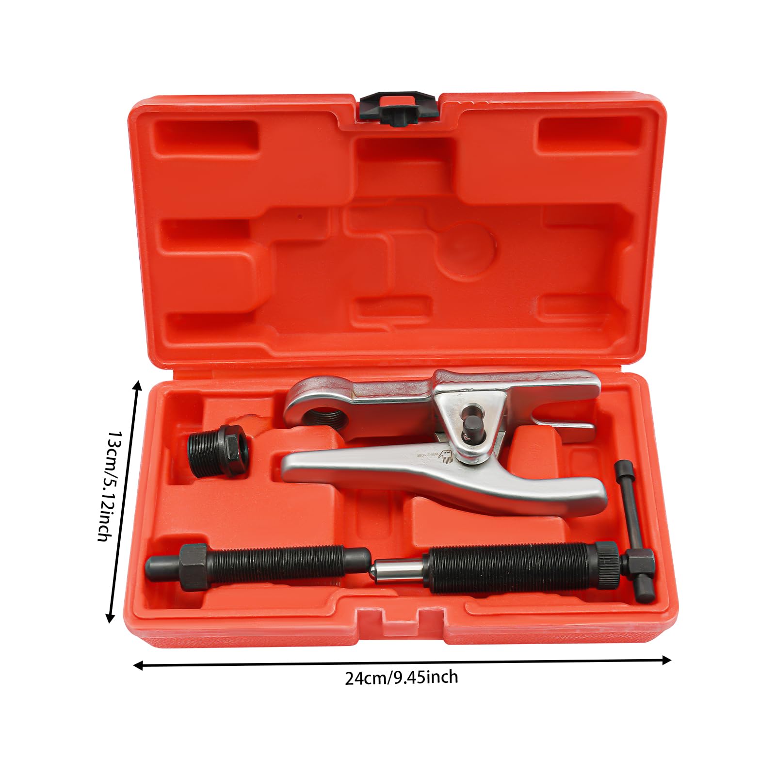 Separatore giunto sferico professionale 1t forza di pressione | acciaio CRV trattato termicamente 32/52 mm doppia apertura + borsa per il trasporto – per teste a sfera fino a 22 mm, manico